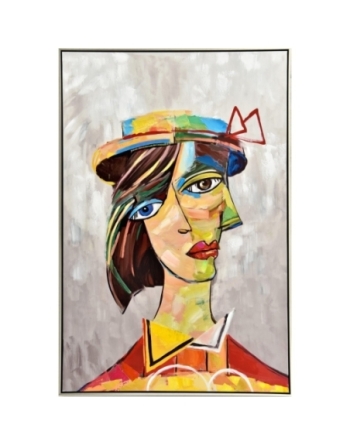 DIMENSIONS : 80 x 120 - cadre argent