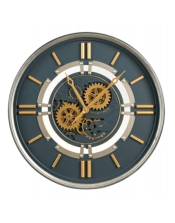 Horloge entourage effet argent avec chiffres