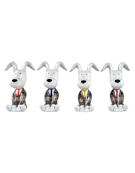 Set de 4 petits chiens collection Karl