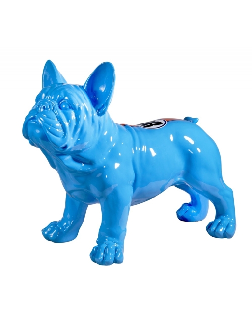 Bouledogue bleu debout effet Gulf n°86 actuel et élégant qui sera du plus bel effet dans votre pièce.