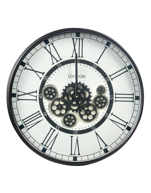 Horloge fond blanc