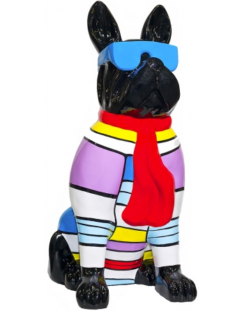 Statue chien coloré (XXL)